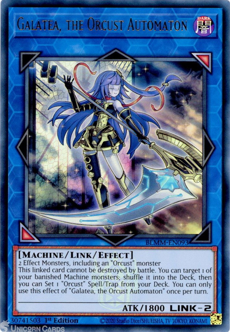 BLMM-EN093 Galatea, the Orcust Automaton : Ultra Rare 1st Edition Mint YuGiOh Ca