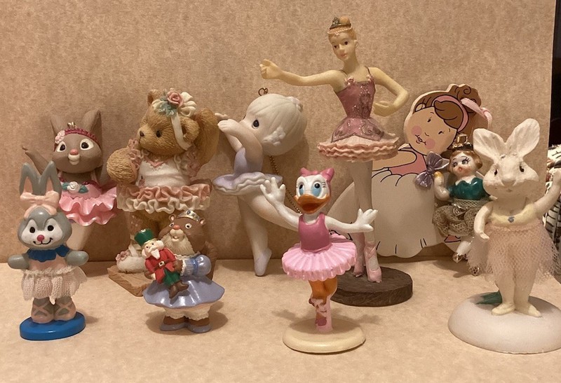 Mixed Lot of 10 Vintage Ballerina Ballet Dancer Ornaments & Figures