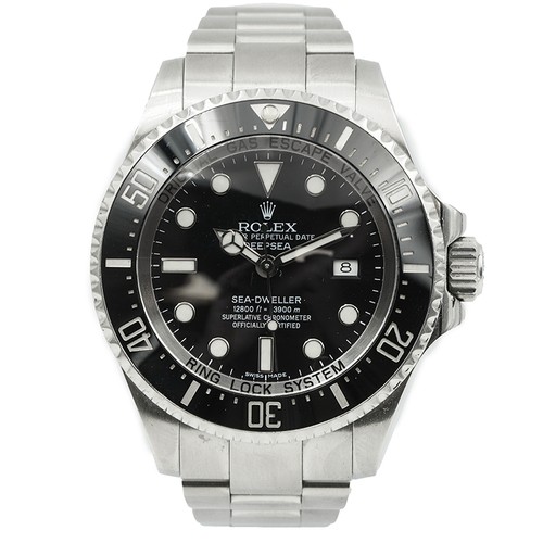 Rolex 116660 Sea-Dweller Deepsea 44mm Black Dial Stainless Steel B&P 2015
