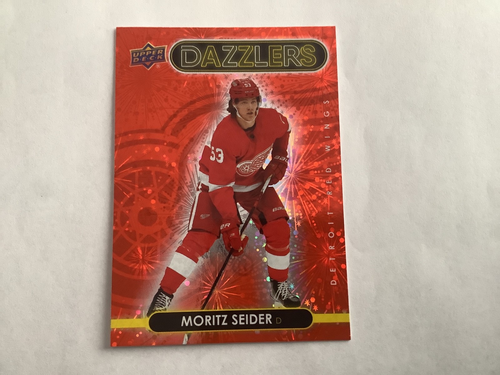 2021-22 Upper Deck Series 2 - Dazzlers Red #DZ-67 Moritz Seider (RC)