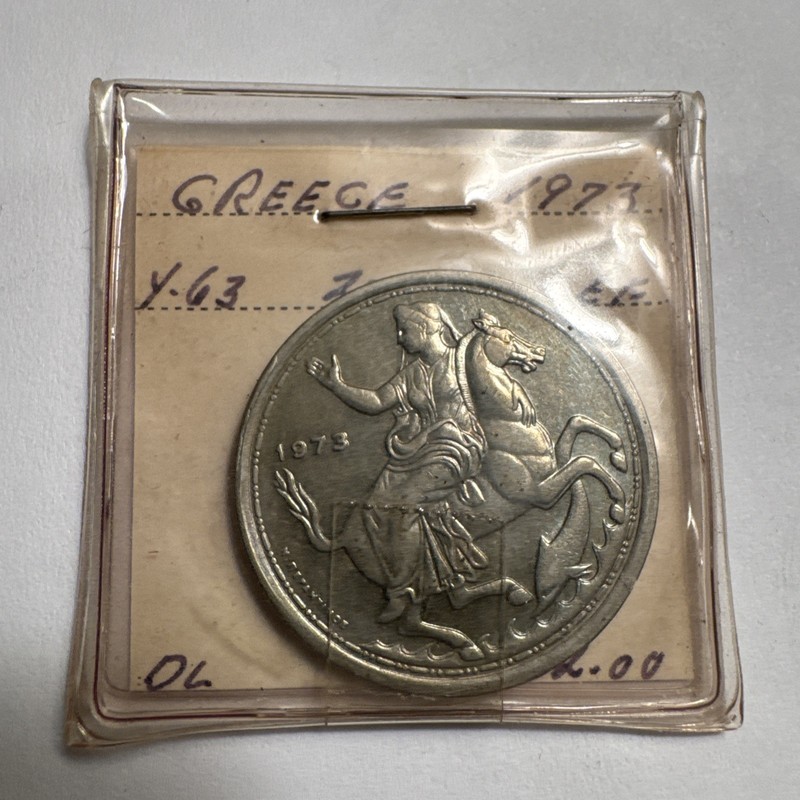 GREECE 20 DRACHMAI 1973