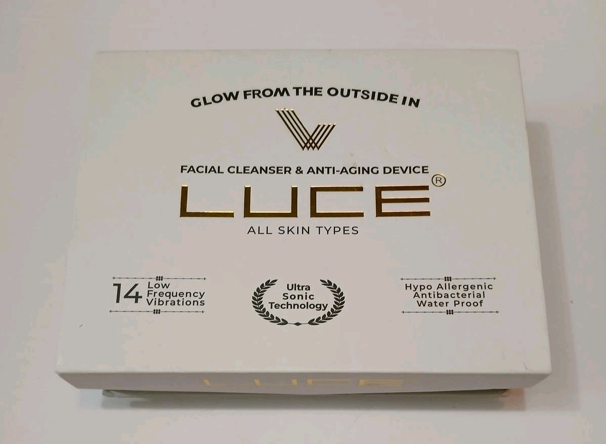Luce Beauty 180 Silicone Facial Cleanser Sonic Anti-Aging Device All Skin Types