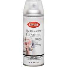 Krylon UV Resistant Crystal Clear Acrylic Coating Spray 11oz Permanent Gloss