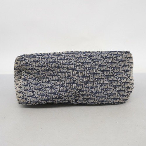 Christian Dior Bolso de Mano Cartera Trotter Lona Azul Marino Auténtico - Imagen 6 de 24