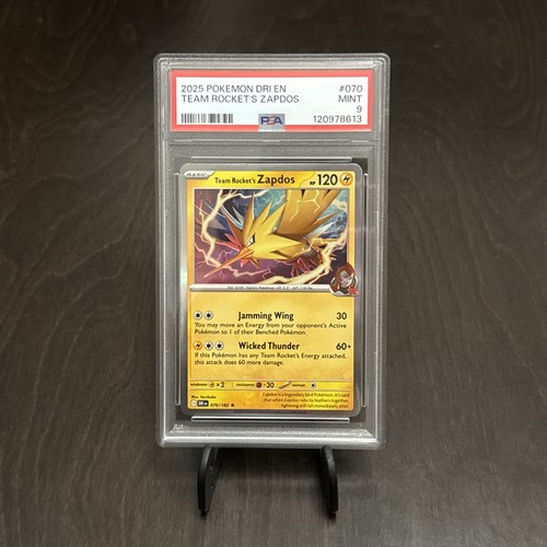 Team Rocket's Zapdos 070/182 Sv10: Destined Rivals Holo Rare PSA 9✨*POP 9* - Picture 1 of 2