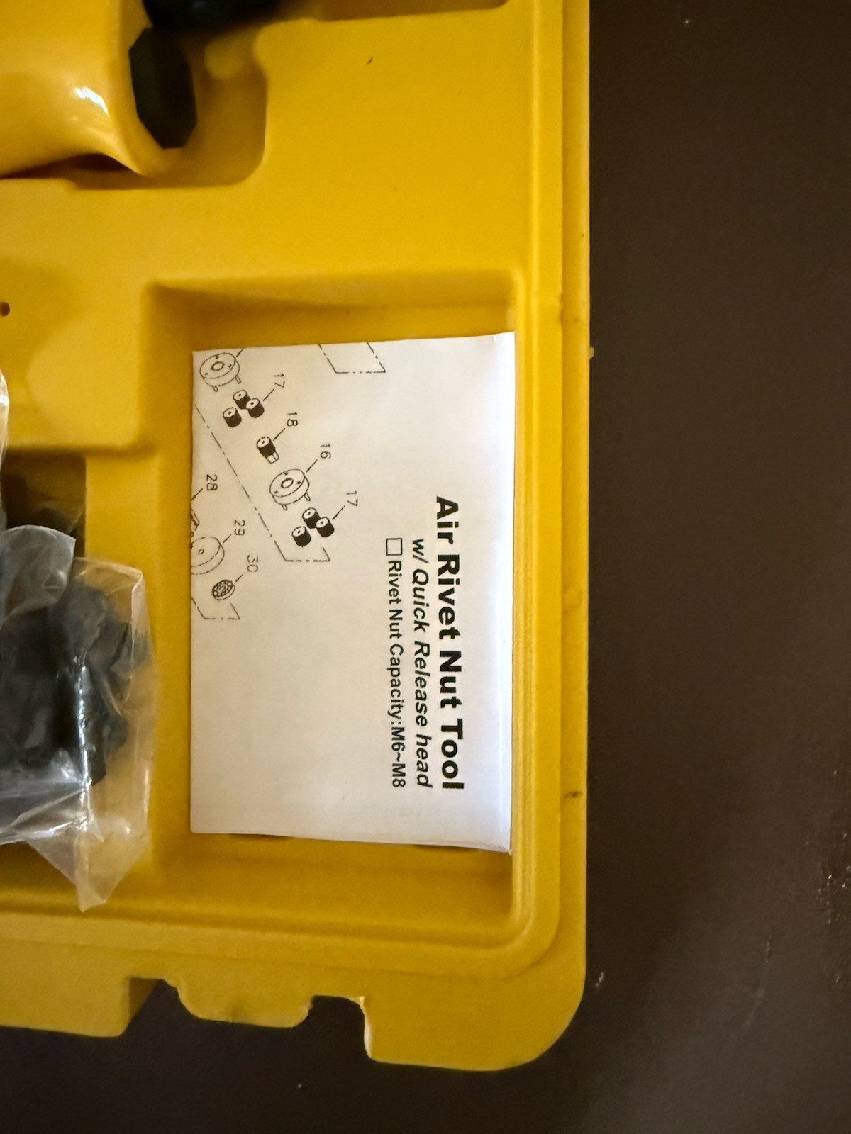 HIFESON Pneumatic Rivet Nut Gun with 1/4 & 5/16 & 3/8 Self-Locking Head Gun