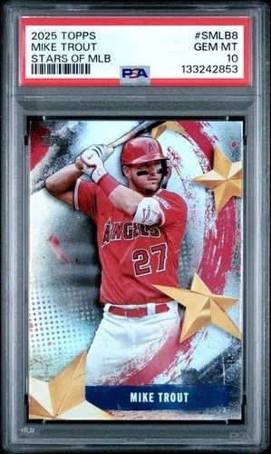 2025 Topps Series One MIKE TROUT Stars of MLB #SMLB-8 PSA 10 GEM MINT