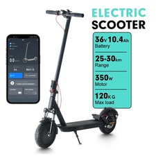 Fast 25MPH 10inch Dual-Shock E-Scooter - Ideal Urban Gift for Birthday Xmas