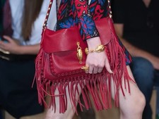 Valentino Runway Leather Tassel bag black new With Tag authentic