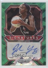 2021 Panini Prizm WNBA Signatures Green Ice Prizm Jackie Young #SG-JYG Auto 0c3