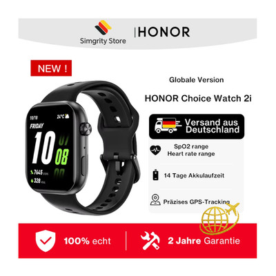 HONOR Choice Watch 2i, Smart Watch Bluetooth Calling, 1,85 Zoll AMOLED, 14 Tage