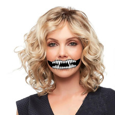 Classic Skull Temporary Tattoo for Halloween Costume - Unisex Scary Face Design