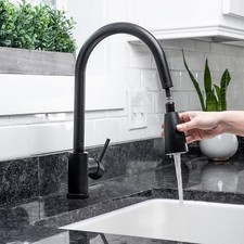 9 Kitchen Faucet Brushed Nickel High Arc Modern Pull Out Sprayer Whole Lot