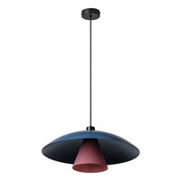 HäNgelampe Esstisch Stahl Schwarz Blau Osram E27 Ø50 Cm Pendelleuchte Esszimmer