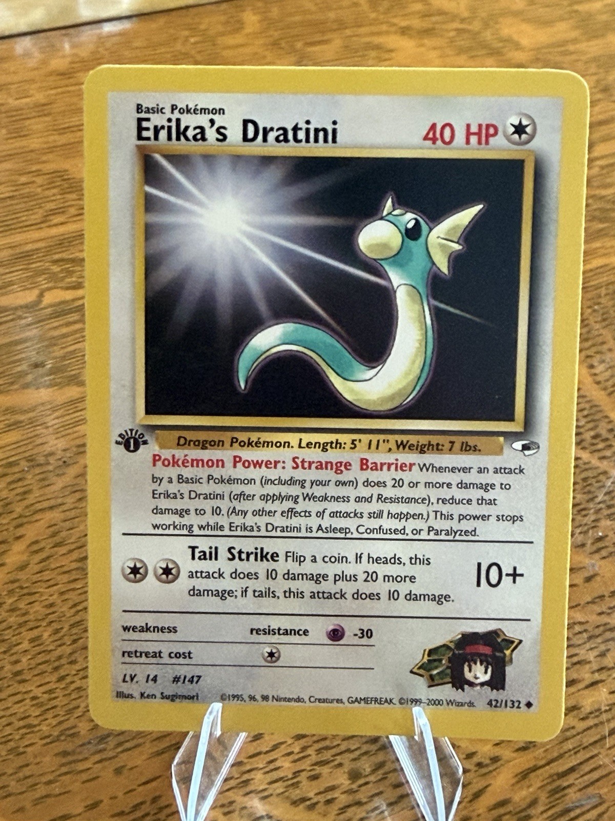 Pokemon Erika's Dratini Gym Heroes 1st Edition #42 NM/Mint