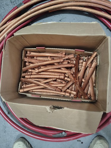 10 lbs #1 Bright Clean Copper.  Perfect For A Kiln. 3/4 Inch Thick. 8"-14"