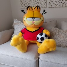 Extra Large Huge Official Garfield Plush Teddy Toy Football Soccer 76 cms