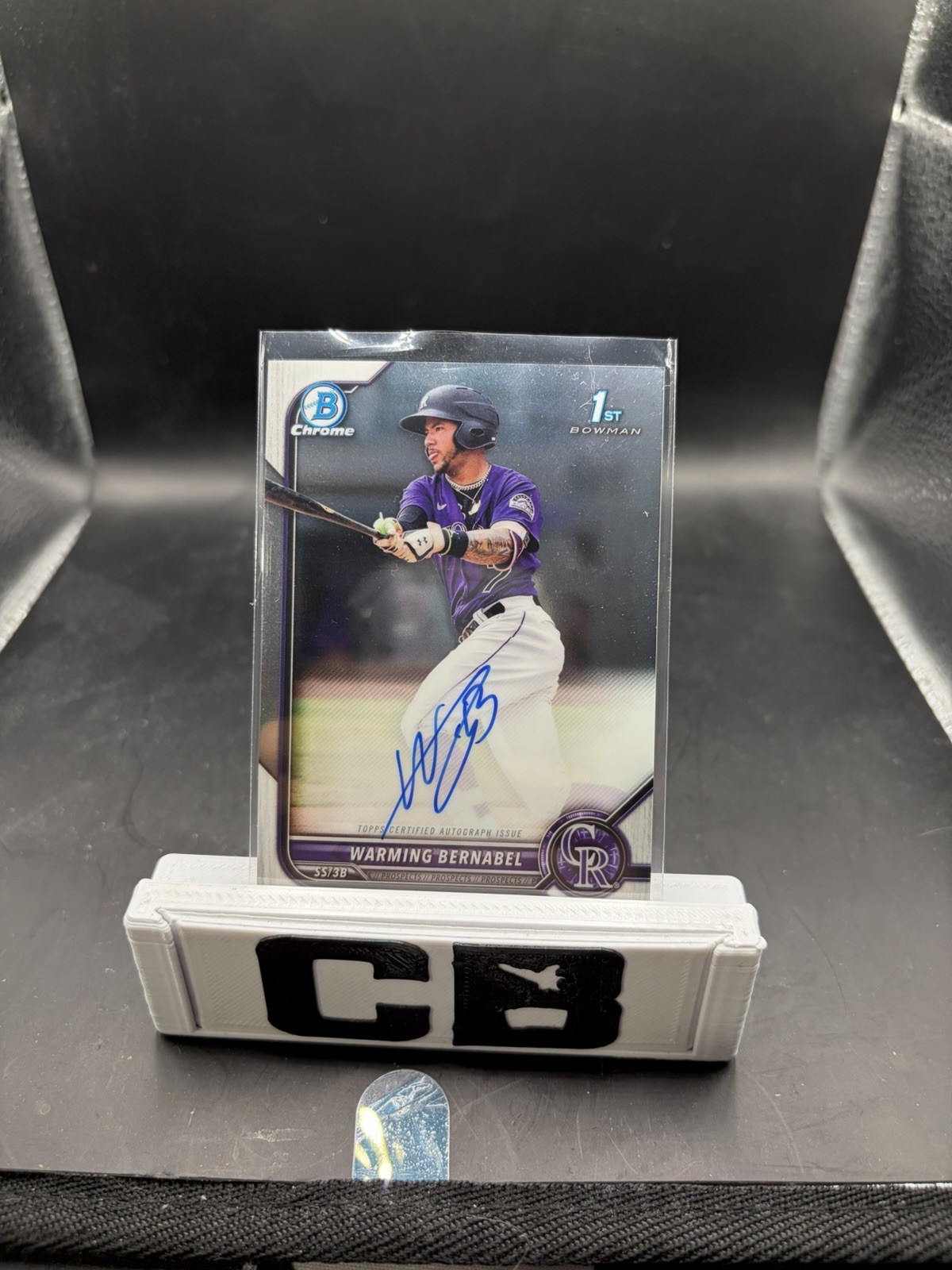 WARMING BERNABEL 2022 BOWMAN CHROME 1ST AUTOGRAPH ROCKIES AUTO