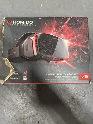 Homido V2 Virtual Reality Headset - Black - iPhone & Android - Case - Excellent