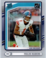 2024 Clearly Donruss #55 Malik Nabers Rookie Card New York Giants