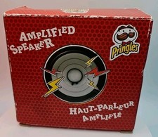 Pringles Amplified Speaker Black 3.5mm With Original Box  Instructions