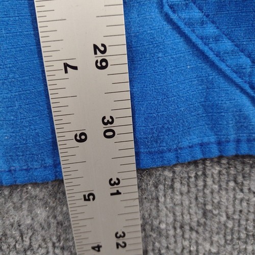 Carhartt Women's Scrub Top Plus Size 3X Short Sleeve Blue Front Pocket V-Neck - Bild 13 von 14