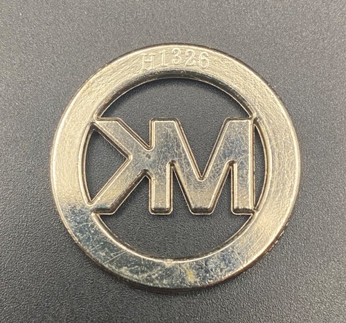 Michael Kors MK Logo Strass Emblem H1326 silberfarben Ersatzabzeichen 1,25" - Bild 2 von 4