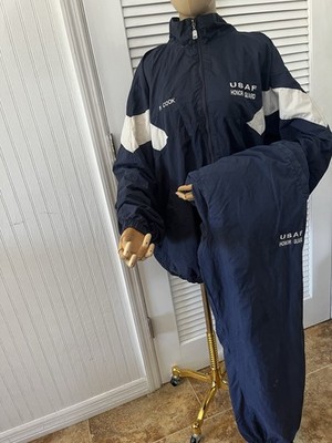 US Air Force Honor Guard Tracksuit Men s XL  Jacket Mens L Hooded Pants