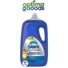 Dawn Platinum Dish Soap Refreshing Rain 90 fl oz Liquid Grease Cleaning Power