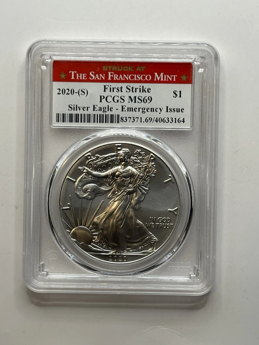 American Eagle MS 69 PCGS Certified Silver Bullion Coins for sale