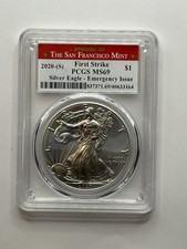 2020-(S) Silver Eagle $1 PCGS MS 69 First Strike Emergency Issue