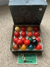 Vintage Belgian Aramith Balls Billiards Snooker X19
