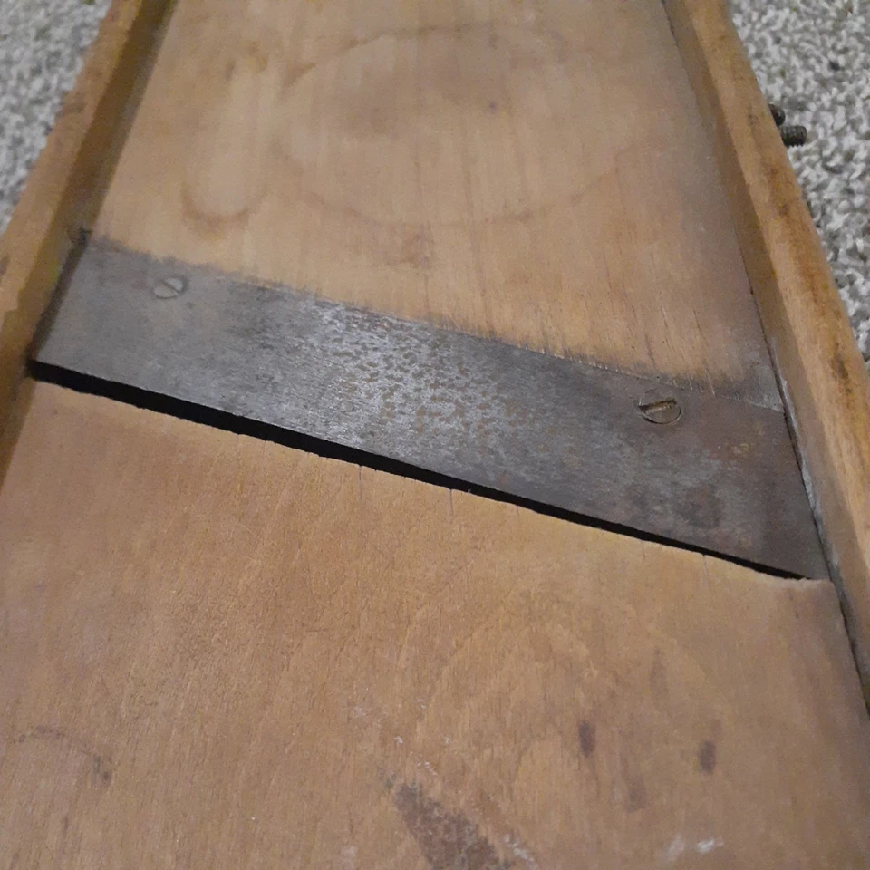 Antique Wooden Cabbage Kraut Cutter Slaw Slicer Shredder Rustic 17" Vintage - Image 3 of 4
