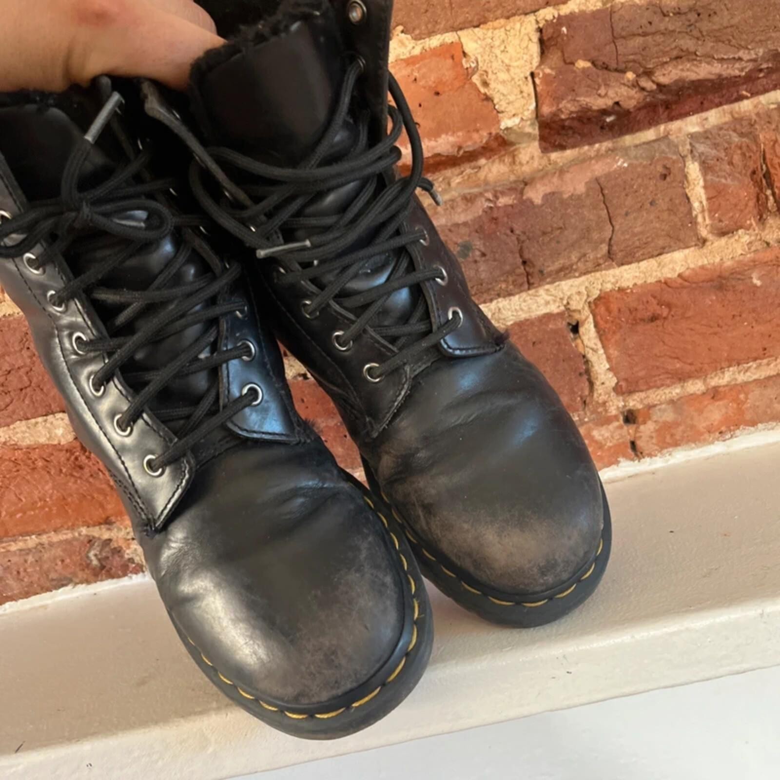 Vintage Dr Marten Black Women’s Leather Boots | UK Size 6 image 7