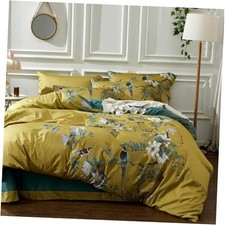 Duvet Cover Set Size Bird Flower Pattern Soft Long King 00 - Floral bird