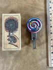 Vintage J. CHEIN No. 95  Tin Mechanical Sparkler Spinner Litho Toy w/ box