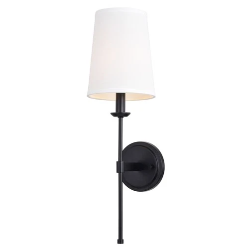 Vaxcel Lighting W0447 Camden 21" Tall Bathroom Sconce - Black - Picture 1 of 8
