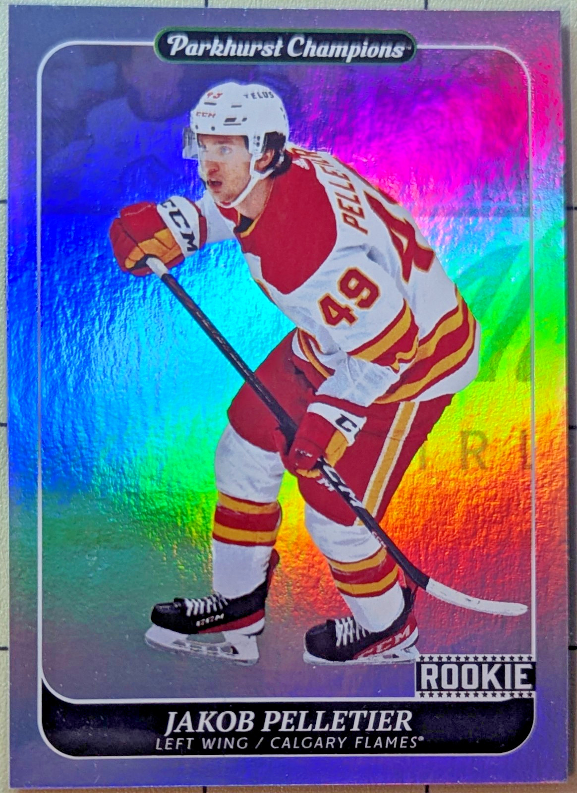 2023-24 Parkhurst Champions #243 Jakob Pelletier Rookies SPs Rainbow
