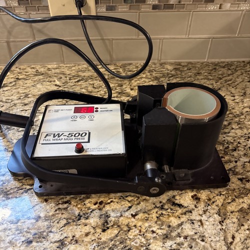 FW-500 Full Wrap Mug Press 110/120 Vac - TESTED! RARE! - Picture 2 of 13