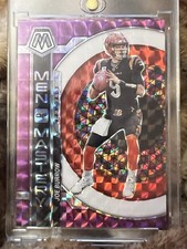 2023 Mosaic Joe Burrow Purple Prizm 45/49 Men Of Mastery Bengals