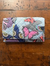 Vera Bradley RFID Riley Compact Wallet in Butterfly By Pattern