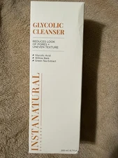Instanatural Glycolic CLEANSER~Willow Bark & Green Tea~No PARABENS~Brightens~NEW