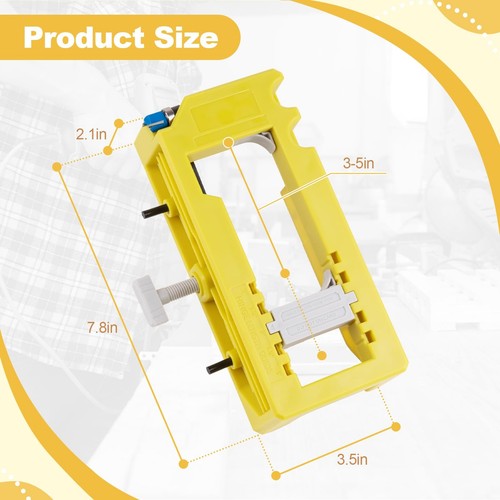 Door Hinge Jig and Template Covering Hinges with Lengths of 3-5 Inches - 第 2/7 張圖片