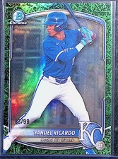 2025 Bowman Draft #BDC-31 Yandel Ricardo Chrome Green Grass Refractor #/99