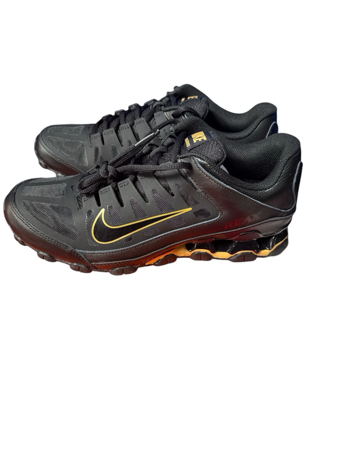 Nike Reax 8 TR Mesh Training Shoe Black/Metallic Gold Black US Men's 11.5 New
