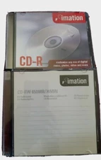 Imation 2 CD-RW's 1x-4x & 6 CD-R 80 Minutes/ 700MB New Unsealed LOT 