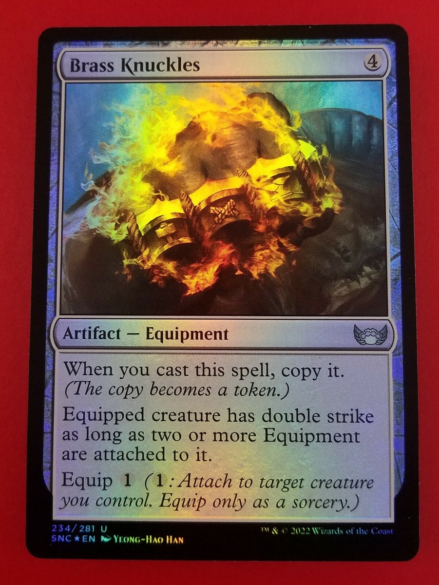 MTG 手甲 foil 1x Brass Knuckles | FOIL | Streets of New Capenna | MTG