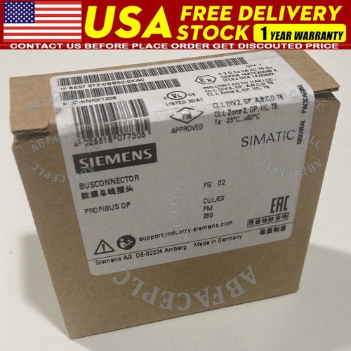 One New Siemens 6ES7972-0BB52-0XA0 6ES79720BB520XA0 In Box Expedited Shipping