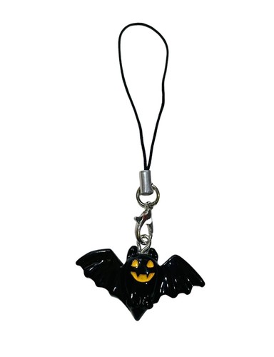 Pendentif Miniblings Chauve-Souris Blutsauger Halloween Noir Orange