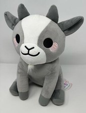 Honeymaru Gray Billy Goat Plush Stuffed Animal Super Soft 14" Rare NWT Kawaii